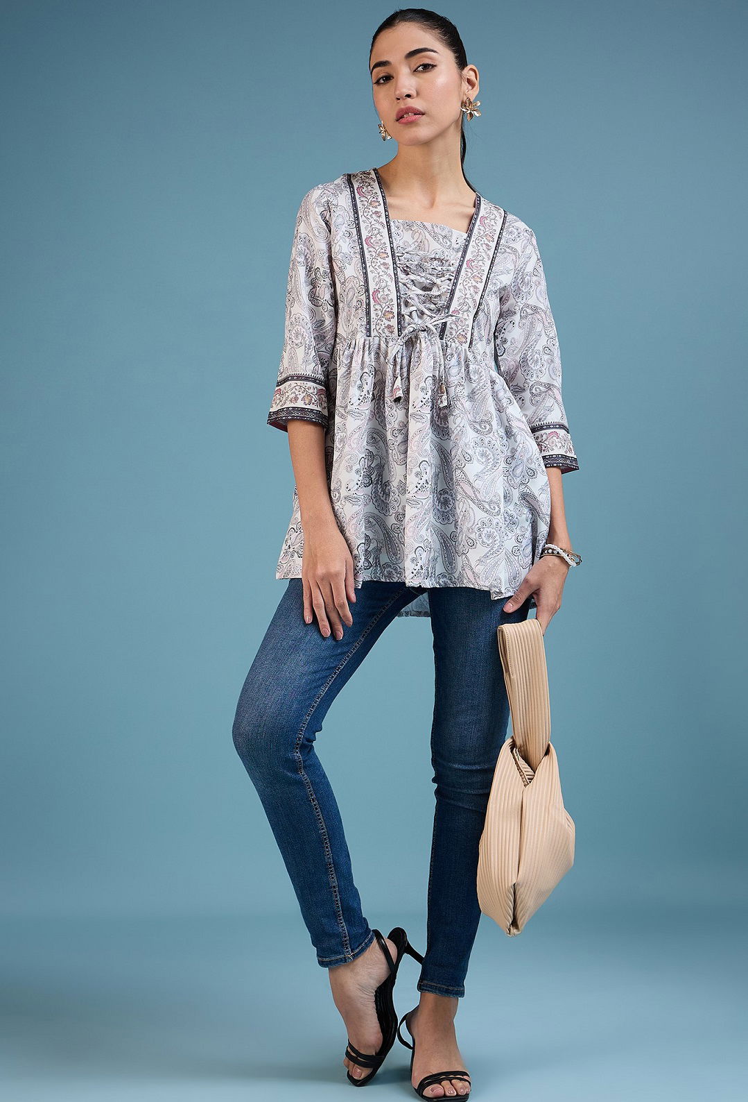 Navya 10 Rayon Casual Printed Ladies Top Wholesale Price In Surat